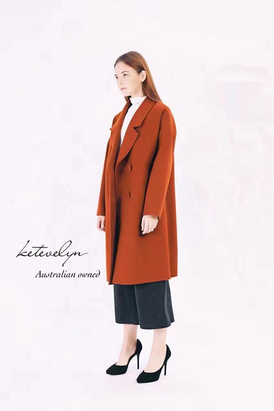 ketevelyn Long Wool Coat