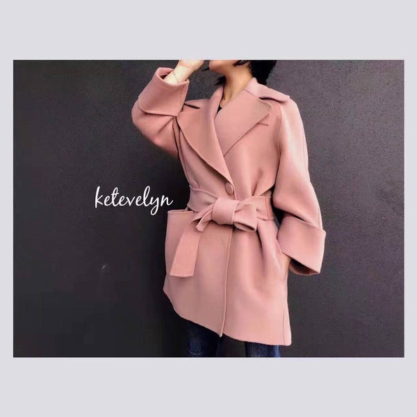 ketevelyn Short Wool Coat